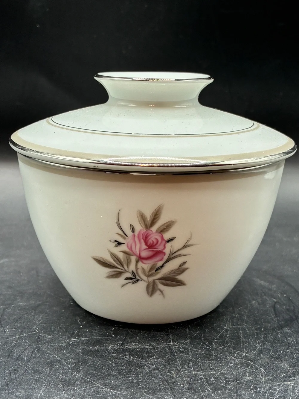Noritake Roanne Lidded Sugar Bowl, EUC